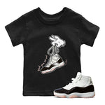 Air Jordan 11 Neapolitan sneaker shirt to match jordans Cartoon Hands sneaker tees Air Jordan 11 Neapolitan SNRT Sneaker Release Tees Baby Toddler Black 1 T-Shirt