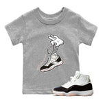 Air Jordan 11 Neapolitan sneaker shirt to match jordans Cartoon Hands sneaker tees Air Jordan 11 Neapolitan SNRT Sneaker Release Tees Baby Toddler Heather Grey 1 T-Shirt