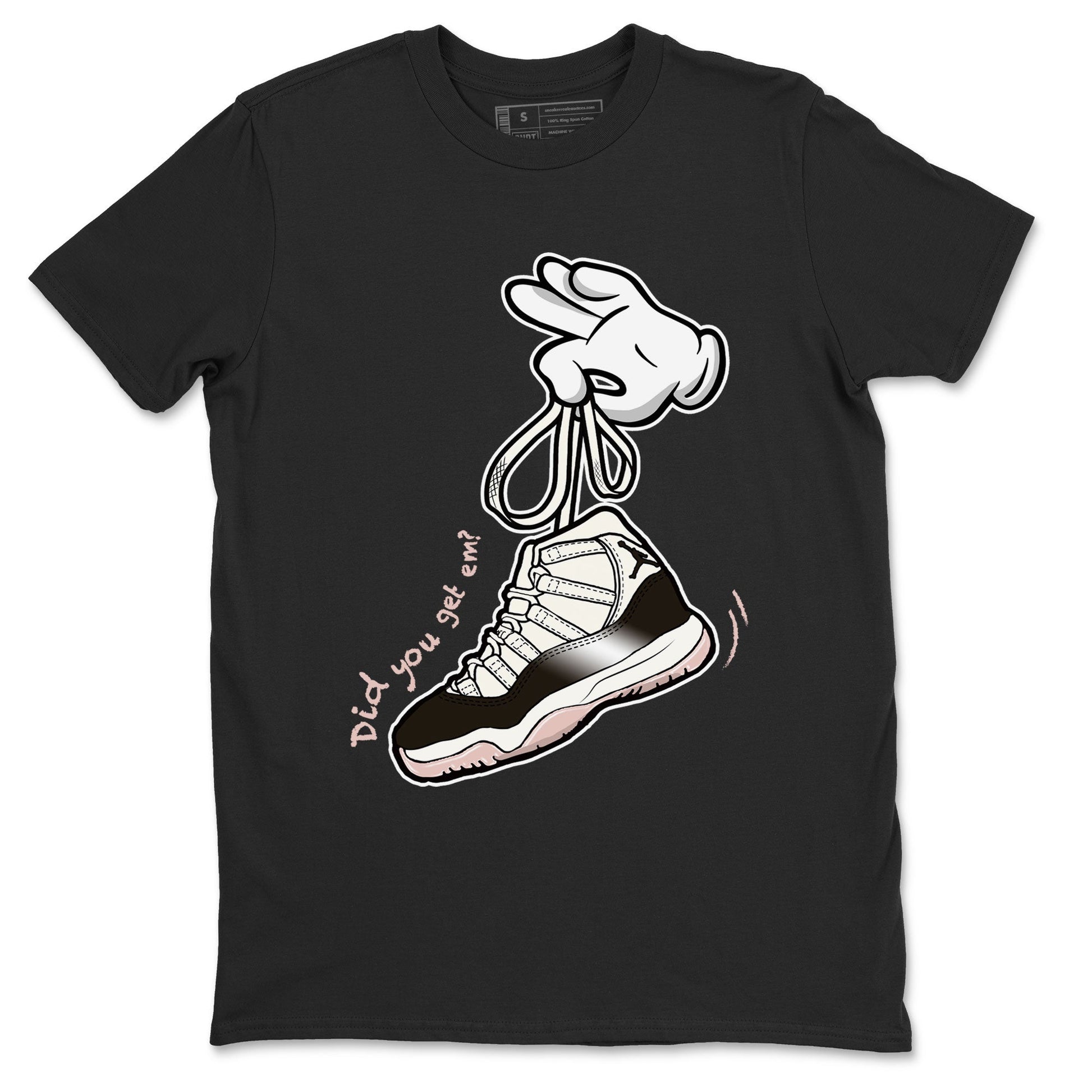 Air Jordan 11 Neapolitan sneaker shirt to match jordans Cartoon Hands sneaker tees Jordan 11 WMNS Neapolitan SNRT Sneaker Tees Crew Neck Unisex Cotton Sneaker T-Shirt Black 2 T-Shirt