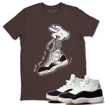 Air Jordan 11 Neapolitan sneaker shirt to match jordans Cartoon Hands sneaker tees Jordan 11 WMNS Neapolitan SNRT Sneaker Tees Crew Neck Unisex Cotton Sneaker T-Shirt Dark Chocolate 1 T-Shirt