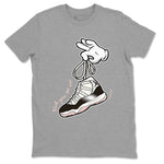 Air Jordan 11 Neapolitan sneaker shirt to match jordans Cartoon Hands sneaker tees Jordan 11 WMNS Neapolitan SNRT Sneaker Tees Crew Neck Unisex Cotton Sneaker T-Shirt Heather Grey 2 T-Shirt