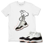 Air Jordan 11 Neapolitan sneaker shirt to match jordans Cartoon Hands sneaker tees Jordan 11 WMNS Neapolitan SNRT Sneaker Tees Crew Neck Unisex Cotton Sneaker T-Shirt White 1 T-Shirt