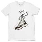 Air Jordan 11 Neapolitan sneaker shirt to match jordans Cartoon Hands sneaker tees Jordan 11 WMNS Neapolitan SNRT Sneaker Tees Crew Neck Unisex Cotton Sneaker T-Shirt White 2 T-Shirt