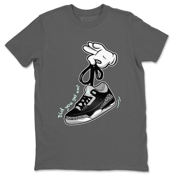 3s Green Glow shirt to match jordans Cartoon Hands sneaker tees Air Jordan 3 Green Glow SNRT Sneaker Release Tees unisex cotton Cool Grey 2 crew neck shirt