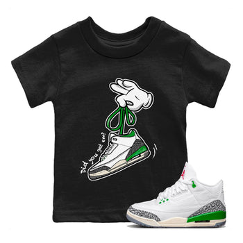 Jordan 3 Lucky Green Sneaker Match Tees Cartoon Hands Sneaker Tees Jordan 3 Lucky Green Sneaker Release Tees Kids Shirts