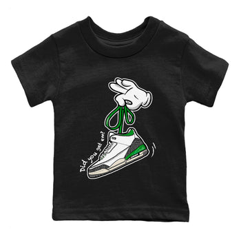 Jordan 3 Lucky Green Sneaker Match Tees Cartoon Hands Sneaker Tees Jordan 3 Lucky Green Sneaker Release Tees Kids Shirts
