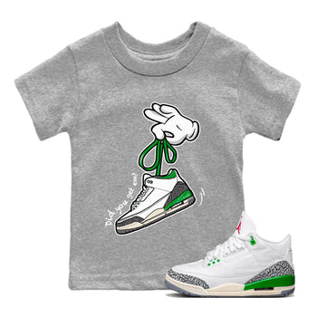 Jordan 3 Lucky Green Sneaker Match Tees Cartoon Hands Sneaker Tees Jordan 3 Lucky Green Sneaker Release Tees Kids Shirts