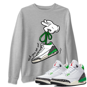 Jordan 3 Lucky Green Sneaker Match Tees Cartoon Hands Sneaker Tees Jordan 3 Lucky Green Sneaker Release Tees Unisex Shirts