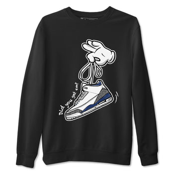 3s Midnight Navy shirt to match jordans Cartoon Hands sneaker match tee Air Jordan 3 Midnight Navy SNRT Sneaker Tees unisex cotton Black 2 crew neck shirt