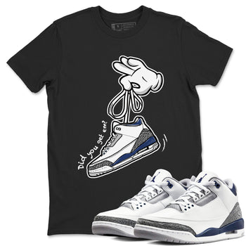 3s Midnight Navy shirt to match jordans Cartoon Hands sneaker match tee Air Jordan 3 Midnight Navy SNRT Sneaker Tees unisex cotton Black 1 crew neck shirt
