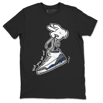 3s Midnight Navy shirt to match jordans Cartoon Hands sneaker match tee Air Jordan 3 Midnight Navy SNRT Sneaker Tees unisex cotton Black 2 crew neck shirt