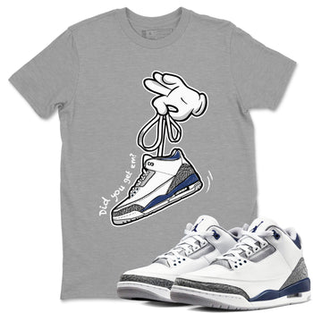 3s Midnight Navy shirt to match jordans Cartoon Hands sneaker match tee Air Jordan 3 Midnight Navy SNRT Sneaker Tees unisex cotton Heather Grey 1 crew neck shirt