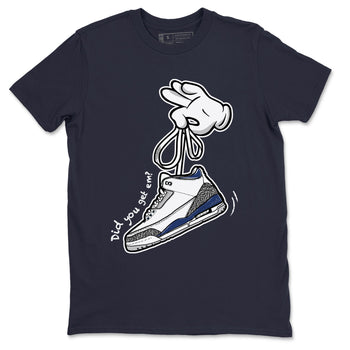 3s Midnight Navy shirt to match jordans Cartoon Hands sneaker match tee Air Jordan 3 Midnight Navy SNRT Sneaker Tees unisex cotton Navy 2 crew neck shirt