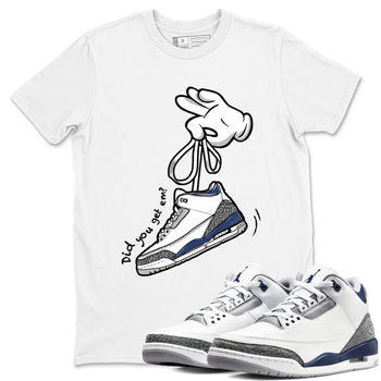 3s Midnight Navy shirt to match jordans Cartoon Hands sneaker match tee Air Jordan 3 Midnight Navy SNRT Sneaker Tees unisex cotton White 1 crew neck shirt