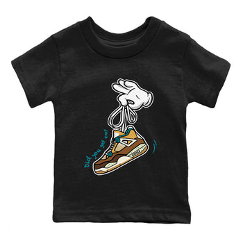 Air Jordan 4 GS Cacao Wow shirt to match jordans Cartoon Hands sneaker tees Air Jordan 4 Cacao Wow SNRT Sneaker Release Tees Baby Toddler Black 2 T-Shirt