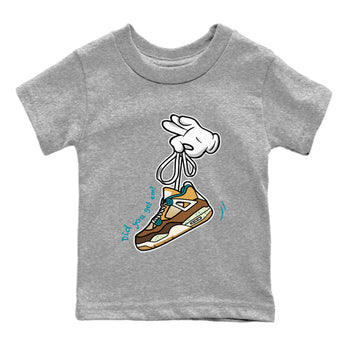 Air Jordan 4 GS Cacao Wow shirt to match jordans Cartoon Hands sneaker tees Air Jordan 4 Cacao Wow SNRT Sneaker Release Tees Baby Toddler Heather Grey 2 T-Shirt