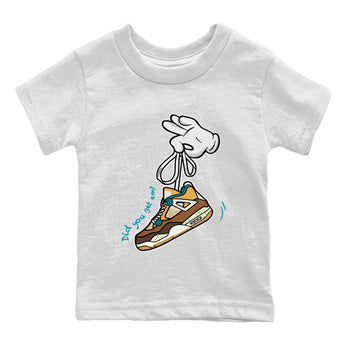 Air Jordan 4 GS Cacao Wow shirt to match jordans Cartoon Hands sneaker tees Air Jordan 4 Cacao Wow SNRT Sneaker Release Tees Baby Toddler White 2 T-Shirt