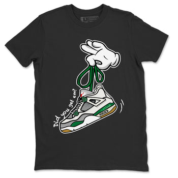 Air Jordan 4 Pine Green Sneaker Match Tees Cartoon Hands Sneaker Tees Nike SB Air Jordan 4 Pine Green Sneaker Release Tees Unisex Shirts Black 2