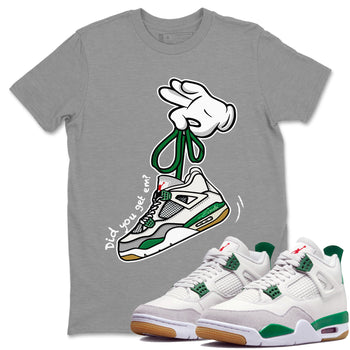 Air Jordan 4 Pine Green Cartoon Hands Crew Neck Sneaker Tees Nike SB Air Jordan 4 Pine Green Sneaker T-Shirts Size Chart