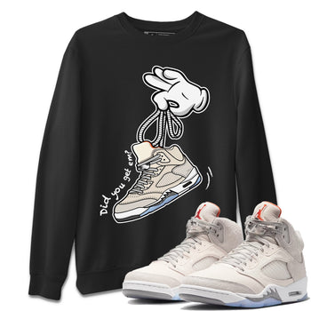 Air Jordan 5 Craft Sneaker Match Tees Cartoon Hands Sneaker Tees Air Jordan 5 Retro Craft Tees Unisex Shirts Black 1