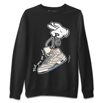 Air Jordan 5 Craft Sneaker Match Tees Cartoon Hands Sneaker Tees Air Jordan 5 Retro Craft Tees Unisex Shirts Black 2