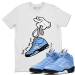 Jordan 5 UNC Jordan Shirts Cartoon Hands Sneaker Tees Air Jordan 5 UNC SNRT Sneaker Tees Unisex Shirts White 1