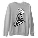 Dunk Black White Panda shirt to match jordans Cartoon Hands sneaker tees Dunk Panda SNRT Sneaker Release Tees Unisex Heather Grey 2 T-Shirt