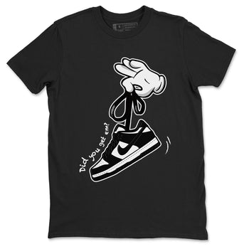 Dunk Black White Panda shirt to match jordans Cartoon Hands sneaker tees Dunk Panda SNRT Sneaker Release Tees Unisex Black 2 T-Shirt
