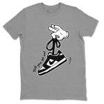 Dunk Black White Panda shirt to match jordans Cartoon Hands sneaker tees Dunk Panda SNRT Sneaker Release Tees Unisex Heather Grey 2 T-Shirt