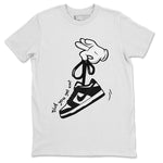 Dunk Black White Panda shirt to match jordans Cartoon Hands sneaker tees Dunk Panda SNRT Sneaker Release Tees Unisex White 2 T-Shirt