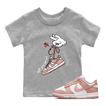 Dunk Low WMNS Rose Whisper shirt to match jordans Cartoon Hands sneaker tees Dunk Rose Whisper SNRT Sneaker Release Tees Baby Toddler Kids Heather Grey 1 T-Shirt