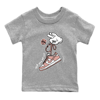Dunk Low WMNS Rose Whisper shirt to match jordans Cartoon Hands sneaker tees Dunk Rose Whisper SNRT Sneaker Release Tees Baby Toddler Kids Heather Grey 2 T-Shirt