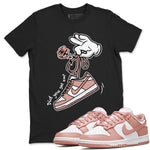 Dunk Low WMNS Rose Whisper shirt to match jordans Cartoon Hands sneaker tees Dunk Rose Whisper SNRT Sneaker Release Tees Casual Unisex shirts Black 1 T-Shirt