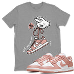 Dunk Low WMNS Rose Whisper shirt to match jordans Cartoon Hands sneaker tees Dunk Rose Whisper SNRT Sneaker Release Tees Casual Unisex shirts Heather Grey 1 T-Shirt