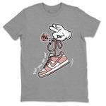 Dunk Low WMNS Rose Whisper shirt to match jordans Cartoon Hands sneaker tees Dunk Rose Whisper SNRT Sneaker Release Tees Casual Unisex shirts Heather Grey 2 T-Shirt