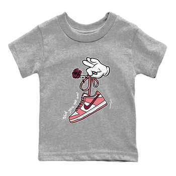Dunks Valentines Day shirt to match jordans Cartoon Hands sneaker tees Dunks Valentine's Day SNRT sneaker release tees baby toddler Heather Grey 2 cotton Shirt