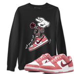 Dunks Valentines Day shirt to match jordans Cartoon Hands sneaker tees Dunks Valentine's Day SNRT sneaker Release Tees unisex cotton Black 1 crew neck shirt