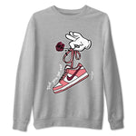 Dunks Valentines Day shirt to match jordans Cartoon Hands sneaker tees Dunks Valentine's Day SNRT sneaker Release Tees unisex cotton Heather Grey 2 crew neck shirt