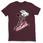 Dunks Valentines Day shirt to match jordans Cartoon Hands sneaker tees Dunks Valentine's Day SNRT sneaker Release Tees unisex cotton Maroon 2 crew neck shirt