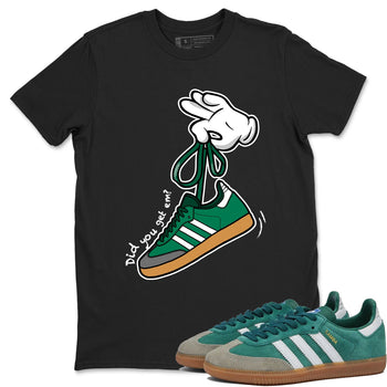 Adidas Samba Collegiate Green Gum shirt to match jordans Cartoon Hands sneaker tees Samba Collegiate Green Gum SNRT Sneaker Release Tees Unisex Black 1 T-Shirt