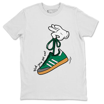 Adidas Samba Collegiate Green Gum shirt to match jordans Cartoon Hands sneaker tees Samba Collegiate Green Gum SNRT Sneaker Release Tees Unisex White 2 T-Shirt