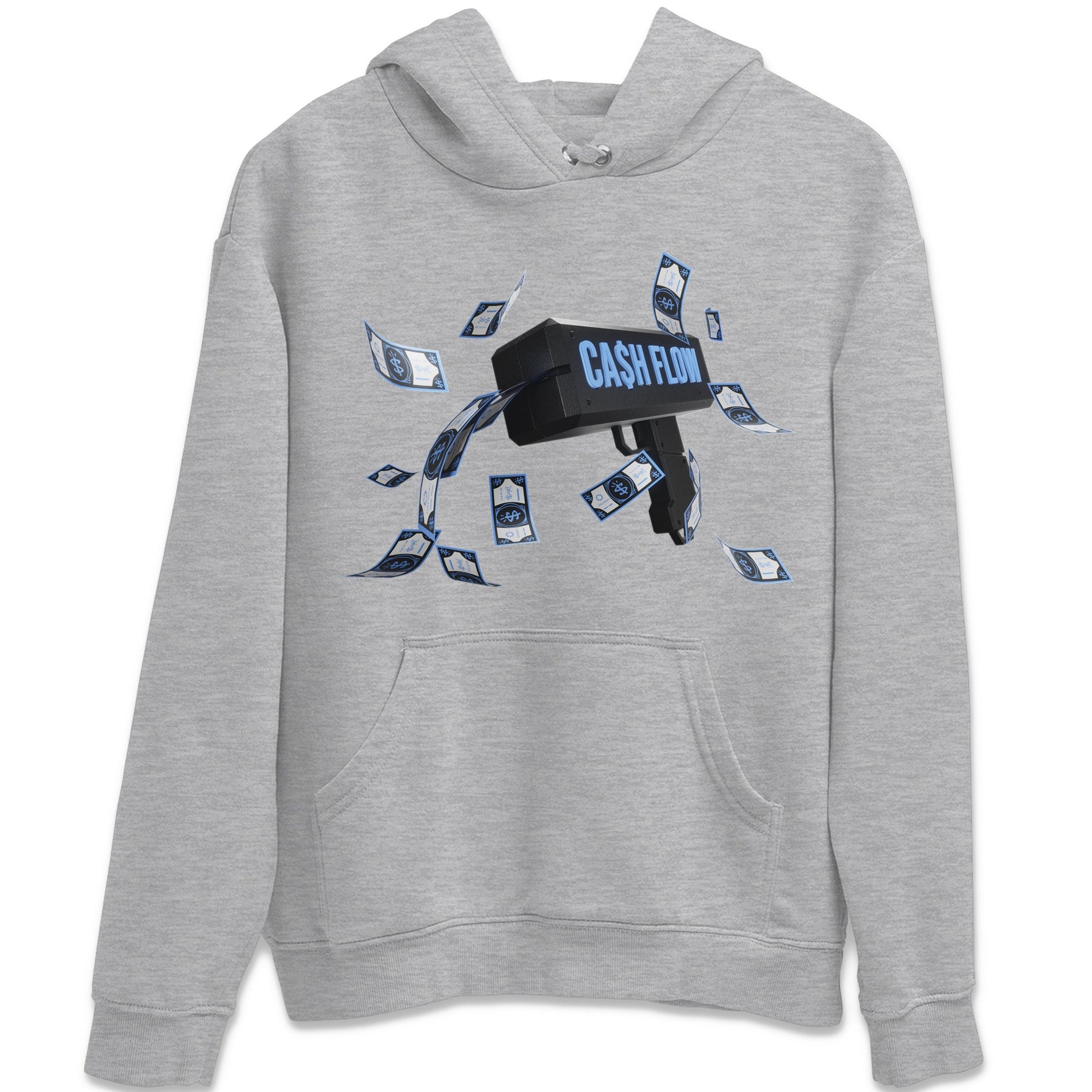 Air Jordan 1 Retro High OG UNC Toe Shirt to match Jordans Cash Flow Sneaker Tees 1s UNC Toe SNRT Sneaker Release Tees Crew Neck T-Shirts Heather Grey 2