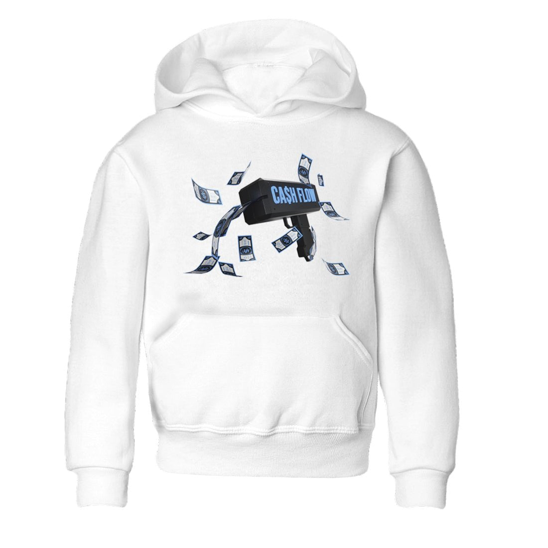 Air Jordan 1 Retro High OG UNC Toe Shirt to match Jordans Cash Flow Sneaker Tees 1s UNC Toe SNRT Sneaker Release Tees Kids and Baby Tees White 2