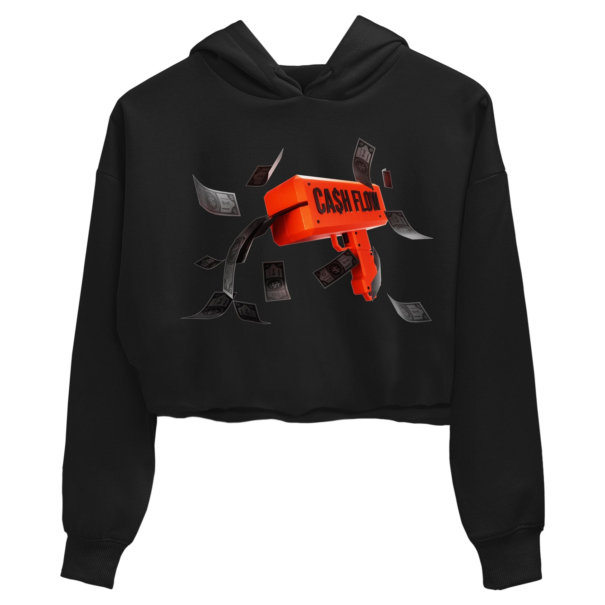 Air Jordan 12 Brilliant Orange Sneaker Match Tees Cash Flow Sneaker Tees AJ12 Brilliant Orange Sneaker Release Tees Women's Shirts Black 2