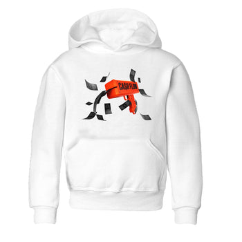 Air Jordan 12 Brilliant Orange Sneaker Match Tees Cash Flow Sneaker Tees AJ12 Brilliant Orange Sneaker Release Tees Kids Shirts White 2