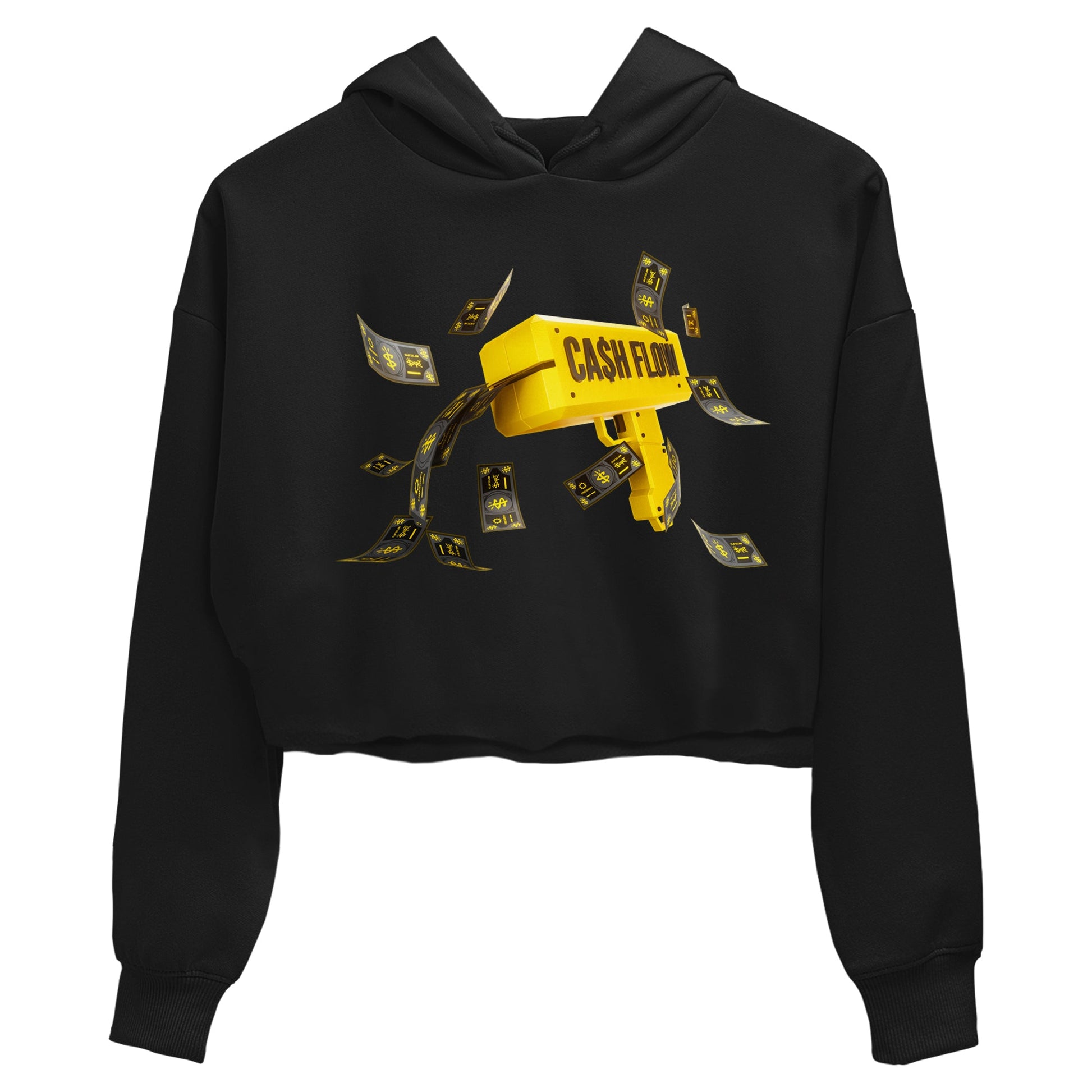 Air Jordan 4 Thunder Sneaker Match Tees Cash Flow Sneaker Tees AJ4 Thunder Sneaker Release Tees Women's Shirts Black 2