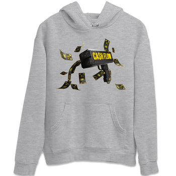 Air Jordan 4 Thunder Sneaker Match Tees Cash Flow Sneaker Tees AJ4 Thunder Sneaker Release Tees Unisex Shirts Heather Grey 2
