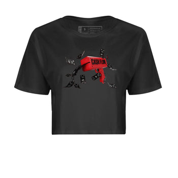 Air Jordan 6 Toro Bravo Sneaker Match Tees Cash Flow Sneaker Tees AJ6 Toro Bravo Sneaker Release Tees Women's Shirts Black 2