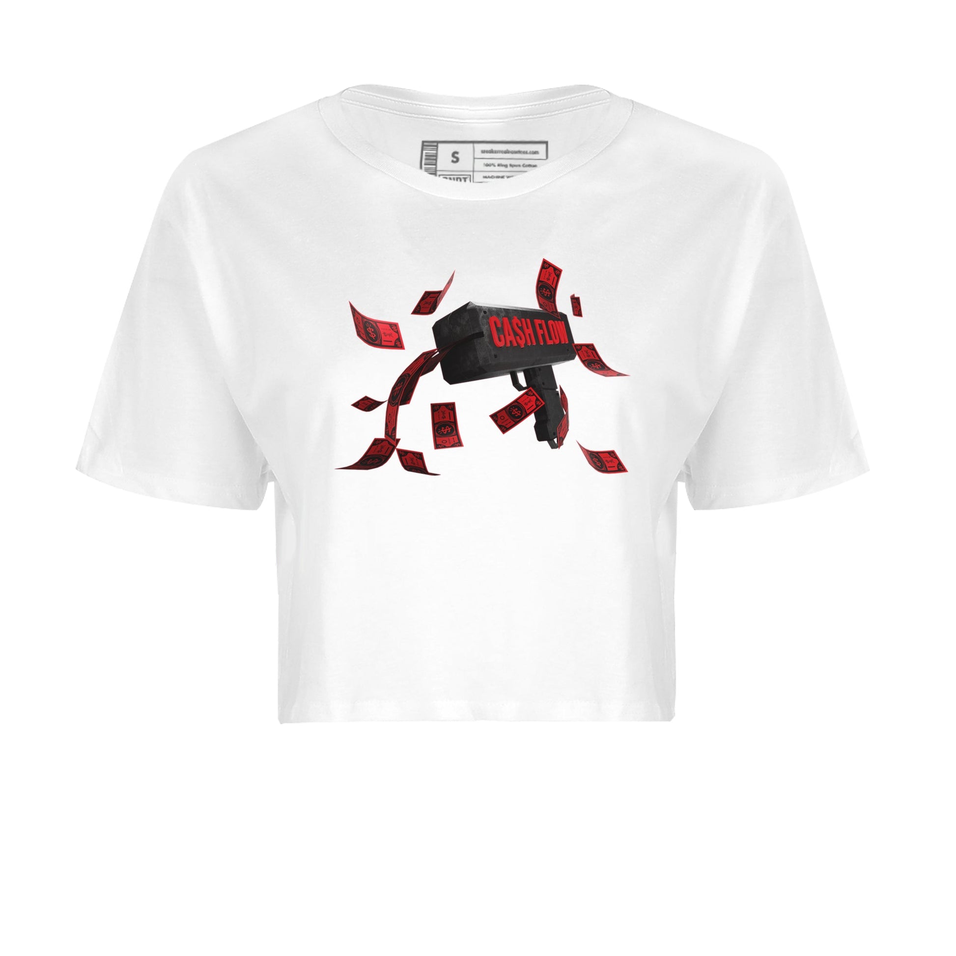 Air Jordan 6 Toro Bravo Sneaker Match Tees Cash Flow Sneaker Tees AJ6 Toro Bravo Sneaker Release Tees Women's Shirts White 2