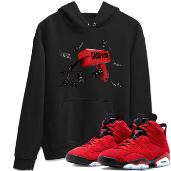 Air Jordan 6 Toro Bravo Sneaker Match Tees Cash Flow Sneaker Tees AJ6 Toro Bravo Sneaker Release Tees Unisex Shirts Black 1